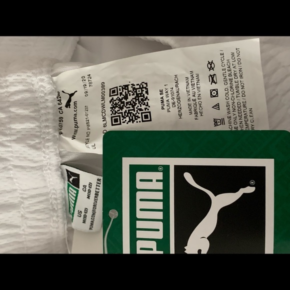 Boy PUMA white shorts 🩳 NWT size M (10-12) - Picture 8 of 8